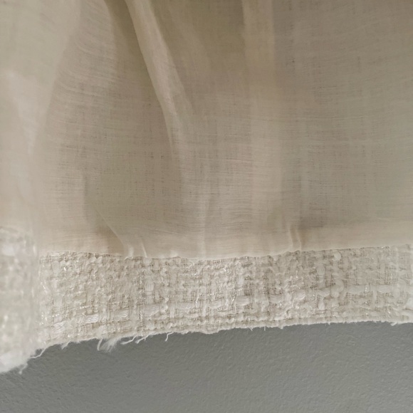 NWT Zara Off‑White Tweed Jacket M – Gold Button Blazer Elegant‎ Chic - Picture 4 of 7